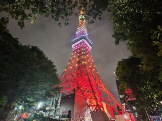 夜の東京タワーウォーキング